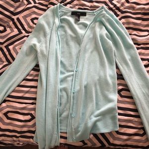 Blue cardigan